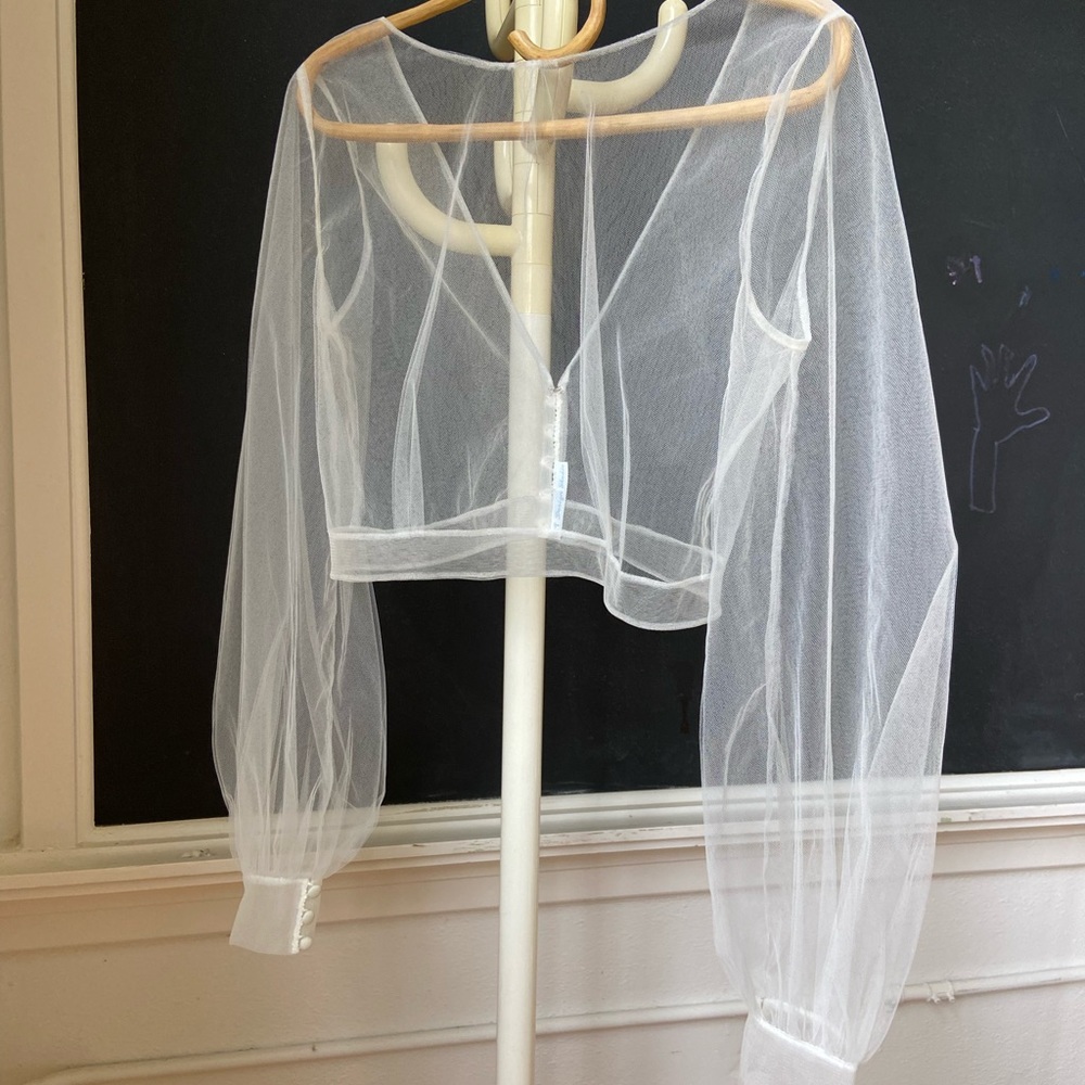 Tulle Wedding Topper in Ivory